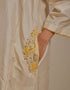 Padma champagne embroidered tunic with trousers-2