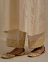 Padma champagne embroidered tunic with trousers-2