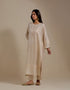 Padma champagne embroidered tunic with trousers-4