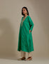 Padma green and champagne embroidered tunic with trousers-1