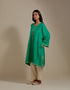Padma green and champagne embroidered tunic with trousers-2