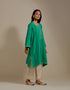 Padma green and champagne embroidered tunic with trousers-2