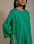 Padma green embroidered tunic with trousers