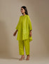 Padma lime embroidered tunic with trousers-2