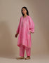 Padma pink embroidered tunic with trousers-2