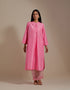 Padma pink embroidered tunic with trousers-3
