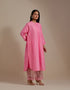 Padma pink embroidered tunic with trousers-3