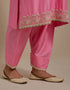 Padma pink embroidered tunic with trousers-4