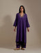 Padma purple embroidered tunic with trousers-1