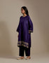 Padma purple embroidered tunic with trousers-2