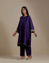 Padma purple embroidered tunic with trousers-3