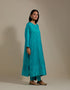 Padma turquoise embroidered tunic with trousers-1