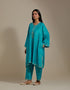 Padma turquoise embroidered tunic with trousers-2