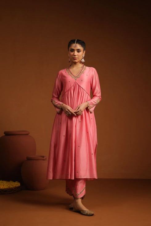 Pakeezah chunaat joda Gulabi set