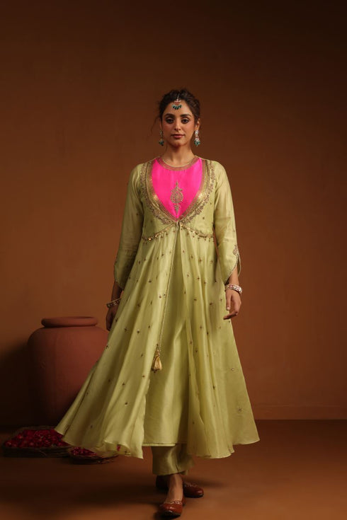 Pakeezah kalidaar joda sabz set