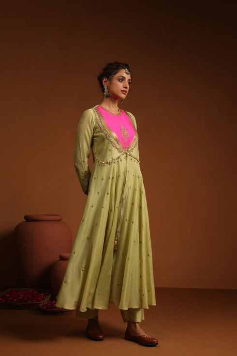 Pakeezah kalidaar joda sabz set