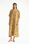 Pallavi gold kaftan dress