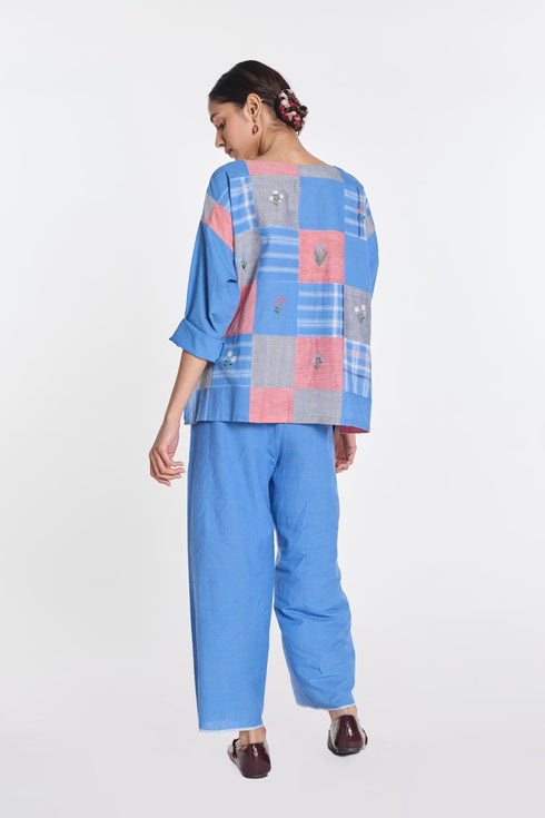 Paniculata drop shoulder top