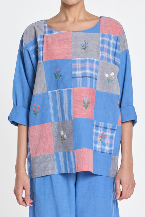 Paniculata drop shoulder top