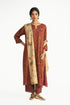 Parijat wine kurta set