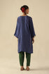 Parizad ink blue and deep green kurta set