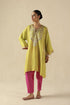 Parizad lime green and fuchsia pink kurta set