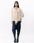 Peach drape shirt