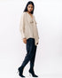 Peach drape shirt