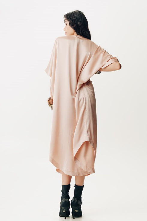 Peach kaftan dress