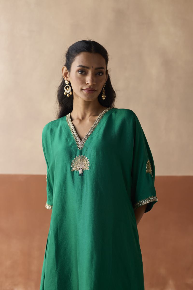 Emerald Green Kaftan Emerald Green Kaftan Set