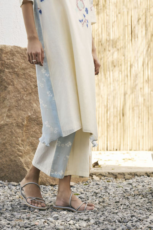 Pearl applique floral co-ord set