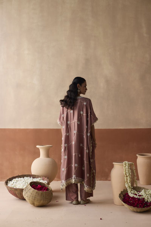 Pearl mocha kaftan set