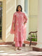 Peony applique kurta set