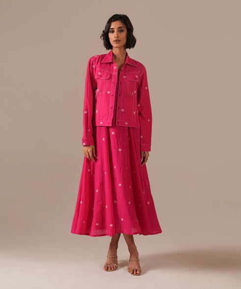 Peony haze dress with jacket