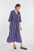 Pimpernel stripe belted dress