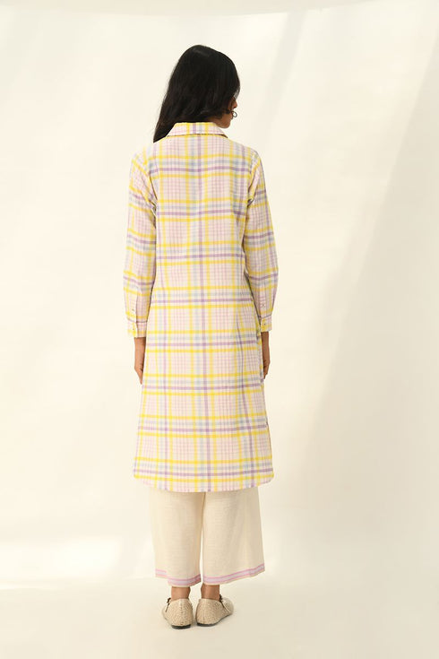 Pinetorum ivory check tunic