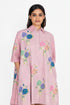 Pink printed short dress