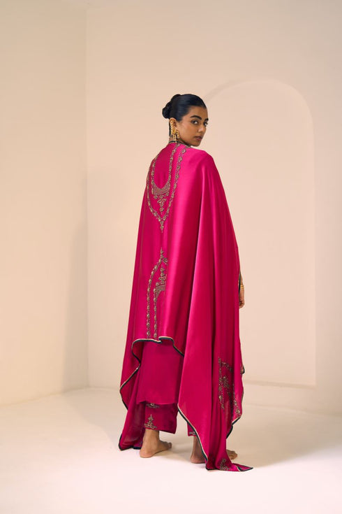 Pink anya dupatta