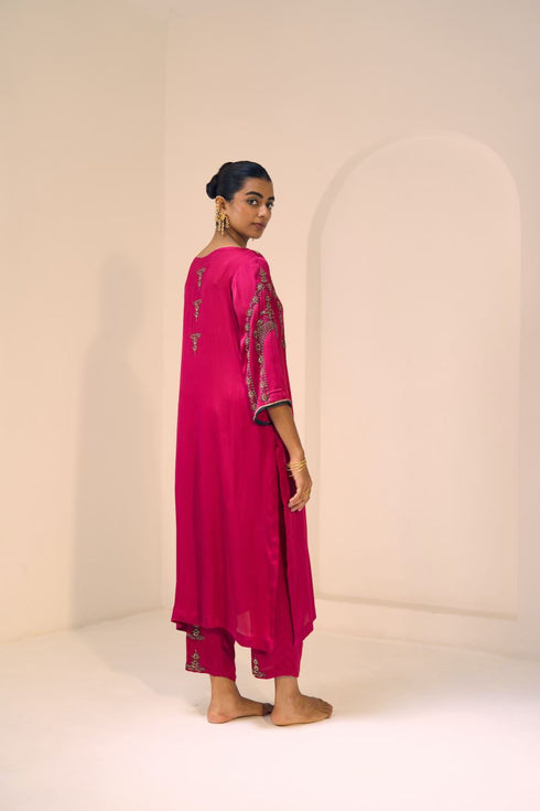 Pink anya kurta with pants