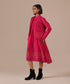 Pink aura dress with jacket