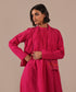 Pink aura dress with jacket