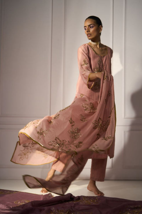 Pink balori dupatta