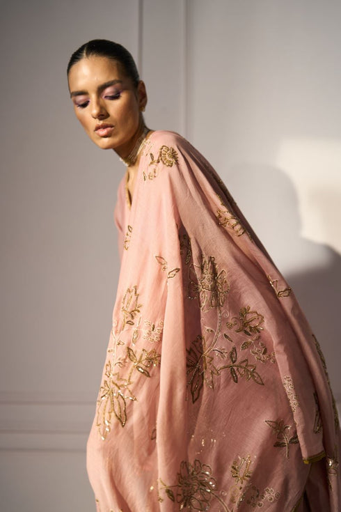 Pink balori dupatta