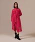 Pink dusk tiered shirt dress