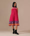 Pink ember gathered dress