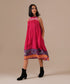Pink ember gathered dress