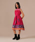 Pink ember gathered dress