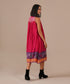 Pink ember gathered dress