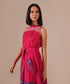 Pink ember gathered dress