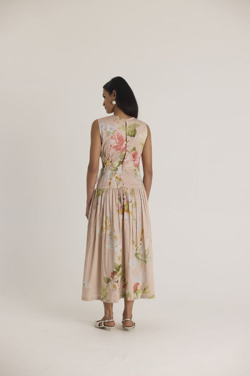 Pink hazel side cut out dress